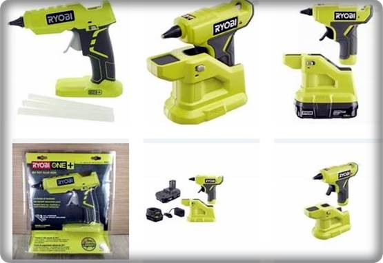 Ryobi-Hot-Glue-Gun-with-Battery-and-Charger- Ryobi Hot Glue Gun with Battery and Charger  