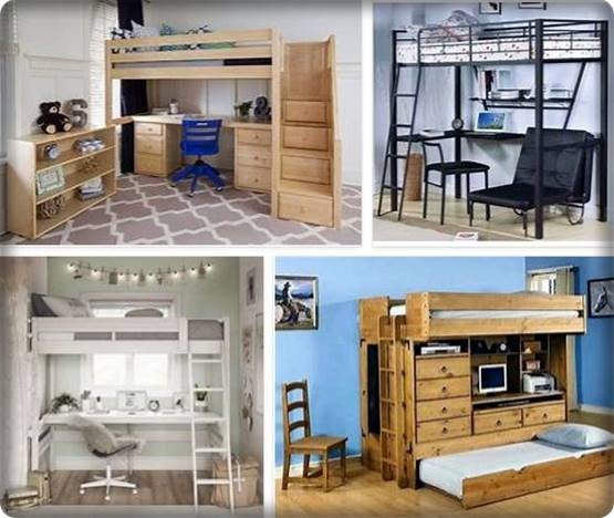 full-size-bunk-bed-with-desk-underneath- Bunk Bed With Desk Underneath  