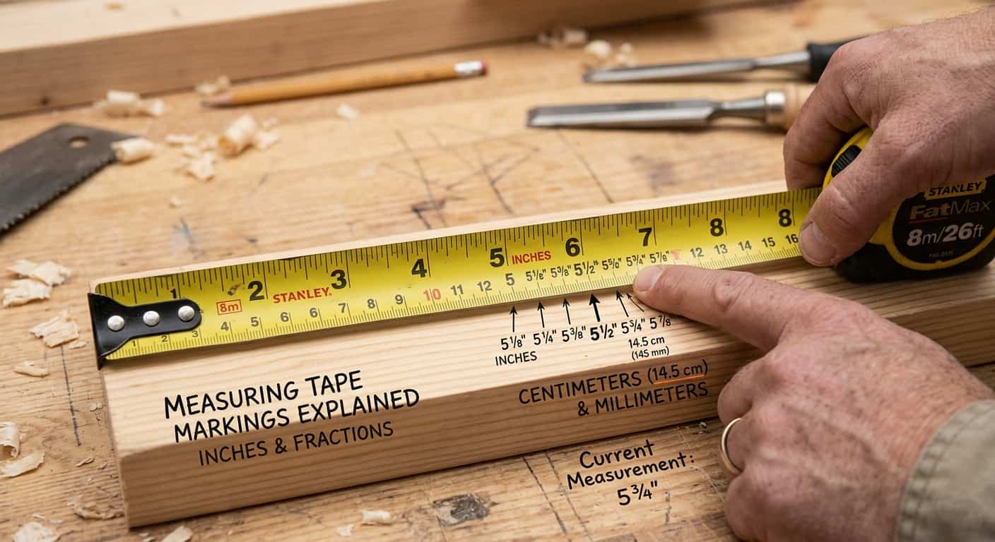 measuring tape markings